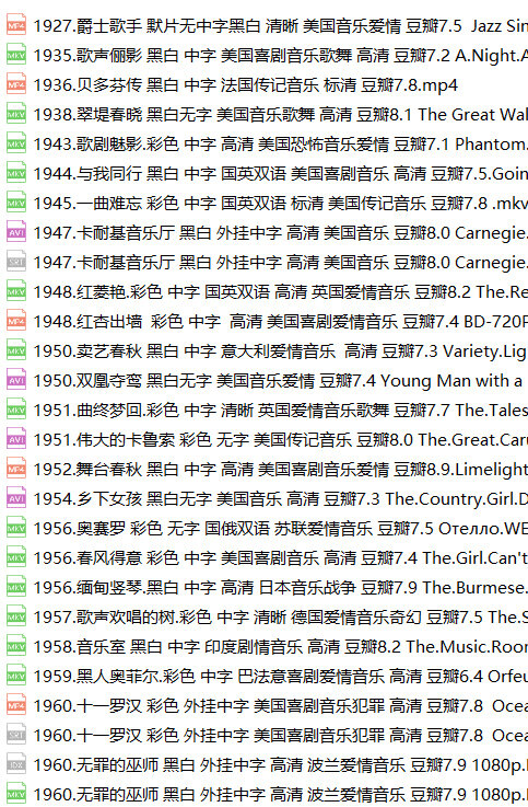 国外经典音乐老电影46部舞台春秋歌剧魅影音乐室贝多芬传