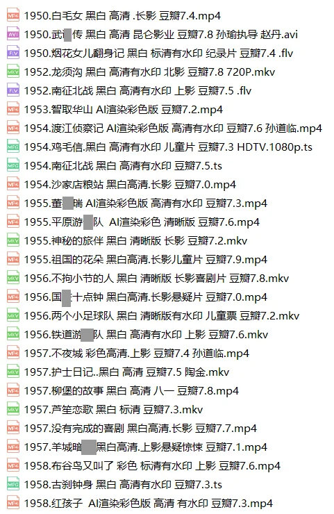 建国后老电影218部红色电影经典珍藏