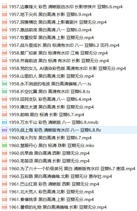 建国后老电影218部红色电影经典珍藏