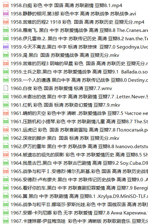 苏联老电影100部苏俄老片静静的顿河这里的黎明静悄悄