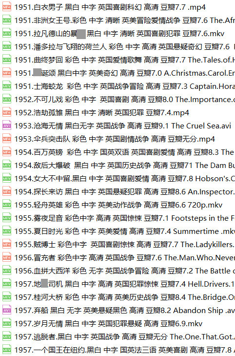 英国老电影228部英语电影简爱发条橙007雾都孤儿费雯丽