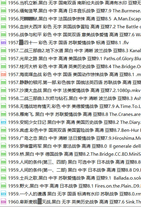 世界经典战争片154部二战电影国外老片战争与和平