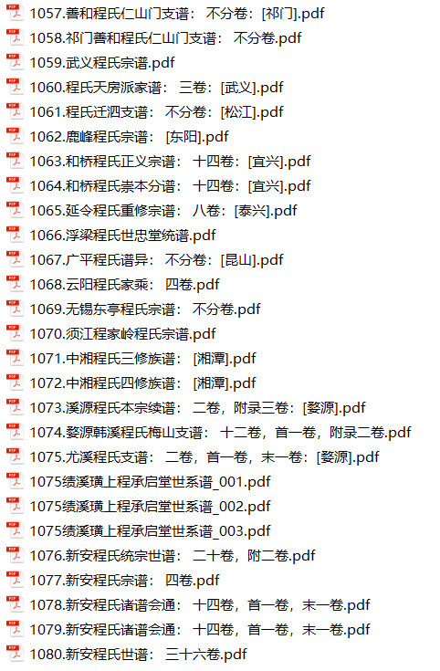 程氏家谱269本族谱程家宗谱家训明清民国古籍