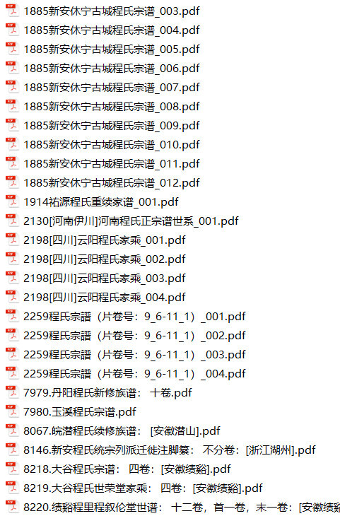 程氏家谱269本族谱程家宗谱家训明清民国古籍