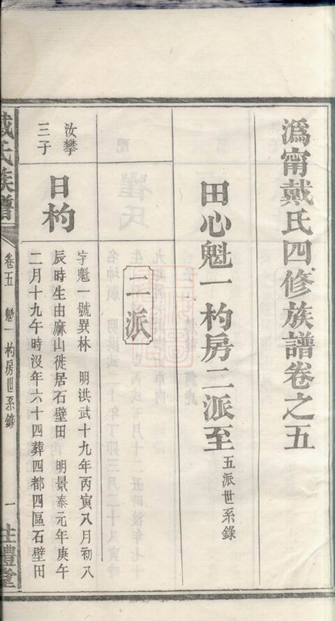 戴氏家谱184本族谱戴家宗谱家训明清民国古籍