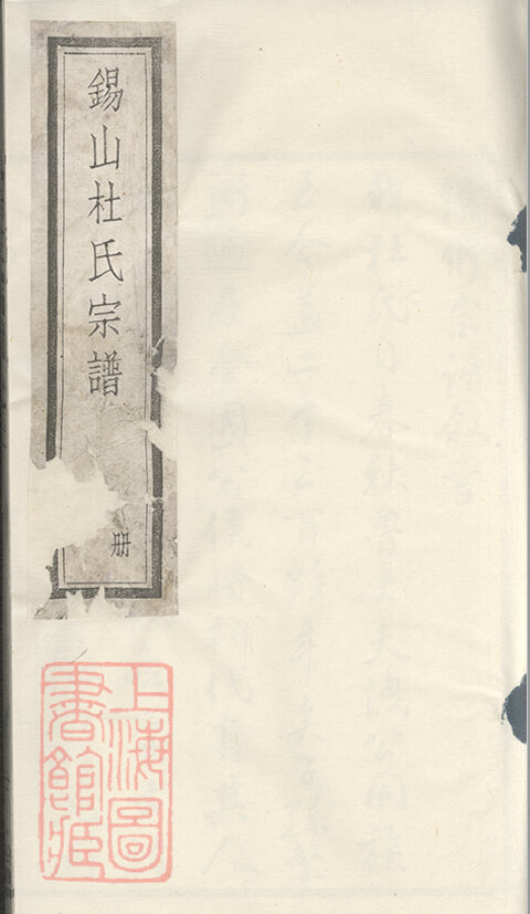 杜氏家谱144本族谱杜家宗谱家训明清民国古籍