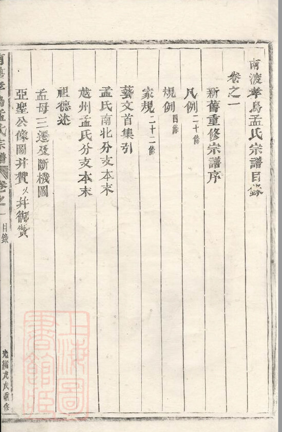 孟氏家谱30本孟氏族谱孟家宗谱家训明清民国古籍