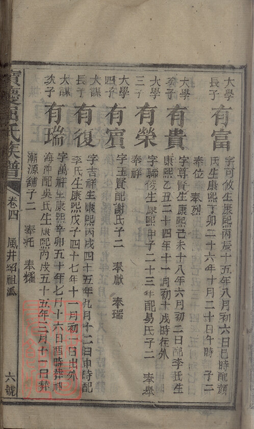 屈氏家谱5本屈氏族谱屈家宗谱家训明清民国古籍
