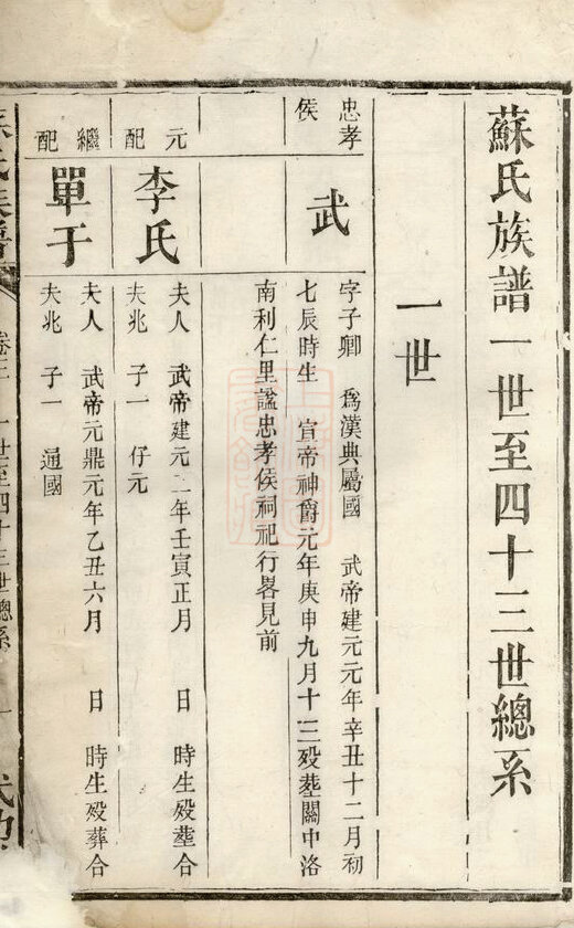 苏氏家谱17本族谱苏家宗谱家训明清民国古籍