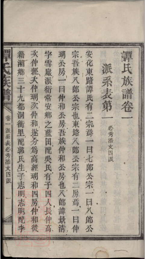谭氏家谱77本族谱谭家宗谱家训明清民国古籍