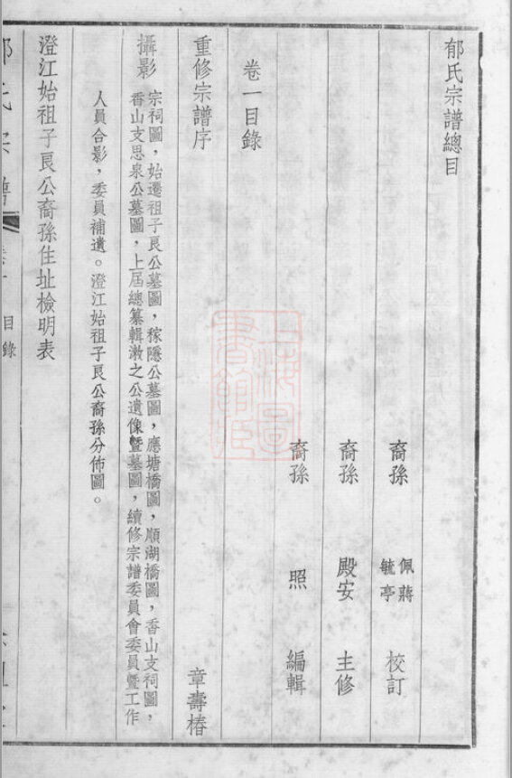 郁氏家谱3本郁家族谱郁氏宗谱郁氏家乘家训明清民国古籍