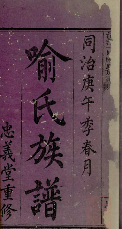 喻氏族谱29本喻家宗谱家训明清民国古籍