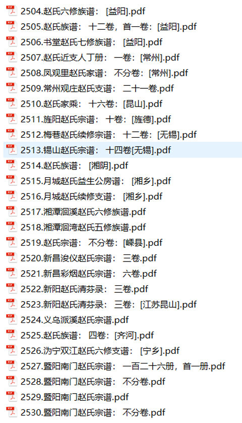赵氏家谱233本赵氏族谱赵家宗谱家训明清民国古籍