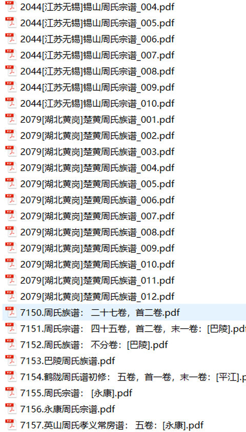 周氏家谱503本周氏族谱周家宗谱家训明清民国古籍