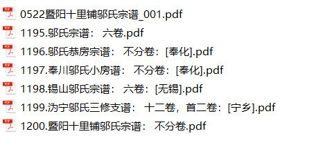 邬氏家谱7本邬家族谱邬氏宗谱邬氏家乘家训明清民国古籍