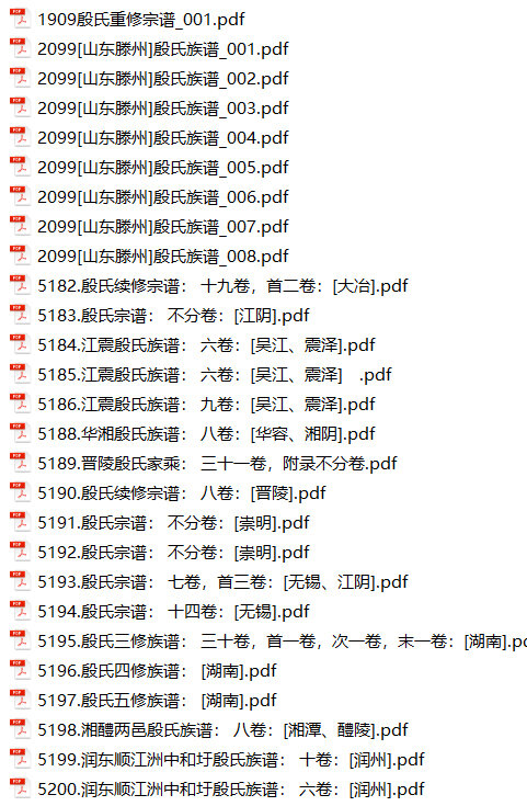 殷氏家谱31本殷氏族谱殷家宗谱家训明清民国古籍