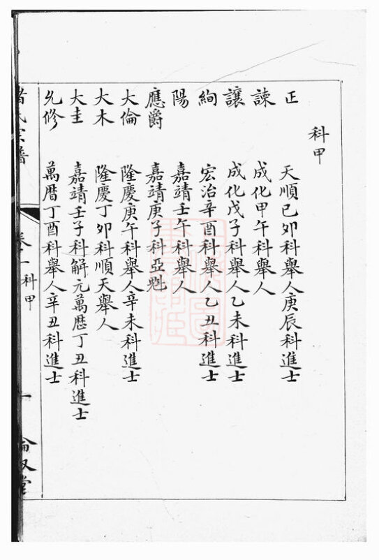 诸氏家谱4本诸氏族谱诸家宗谱家训明清民国古籍