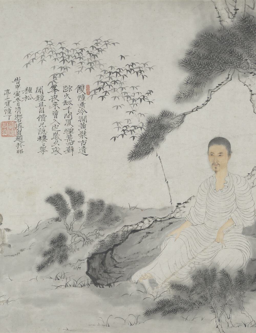 种松图小照卷