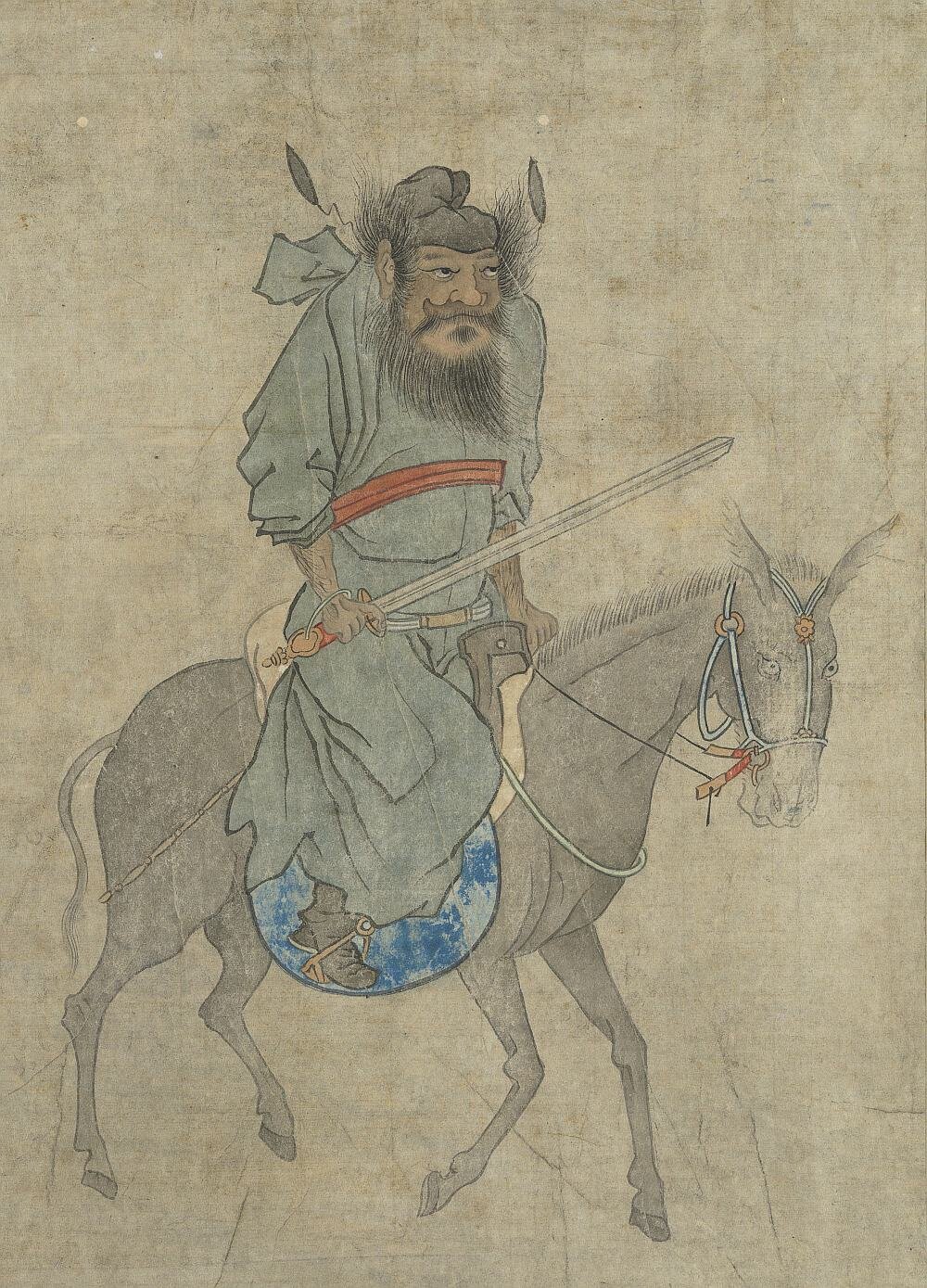 钟馗出猎图卷