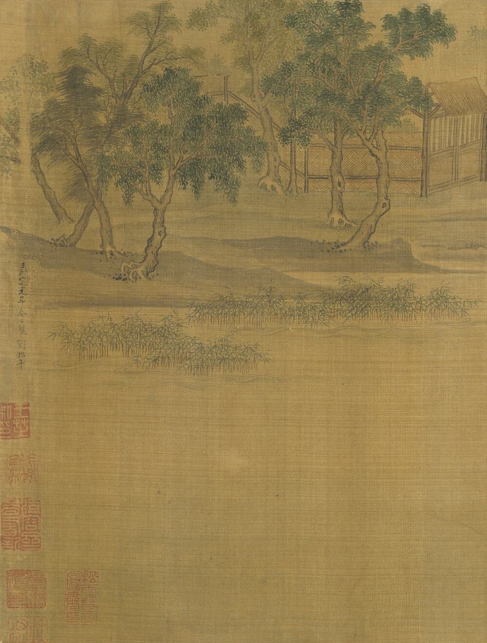 江乡清夏图卷