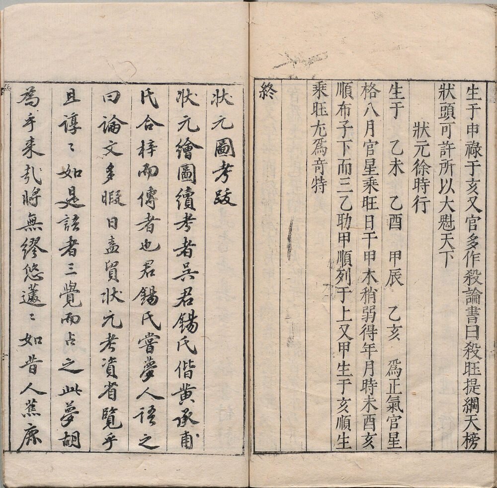 明状元图考
