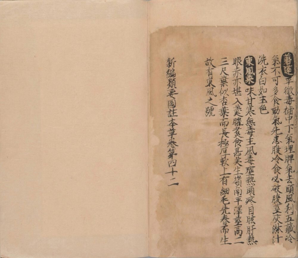 新编类要图注本草