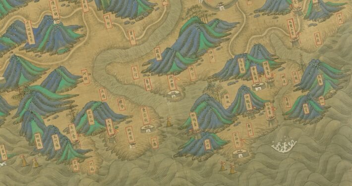 彩绘湖北地图