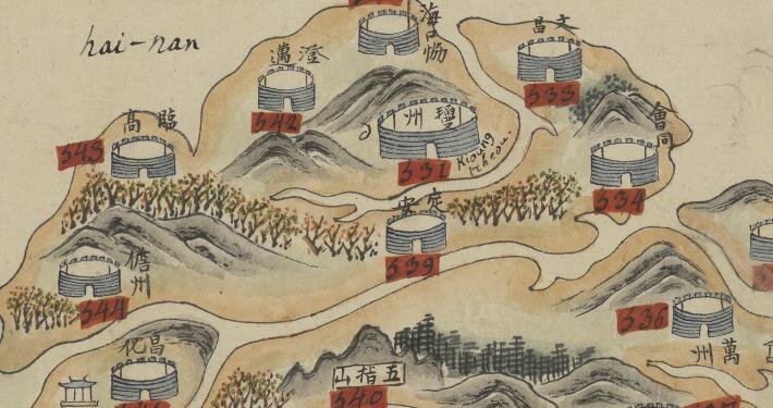 彩绘湖北地图