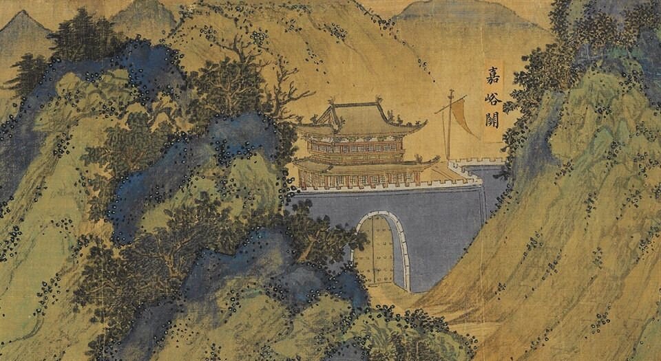 蒙古山水地图