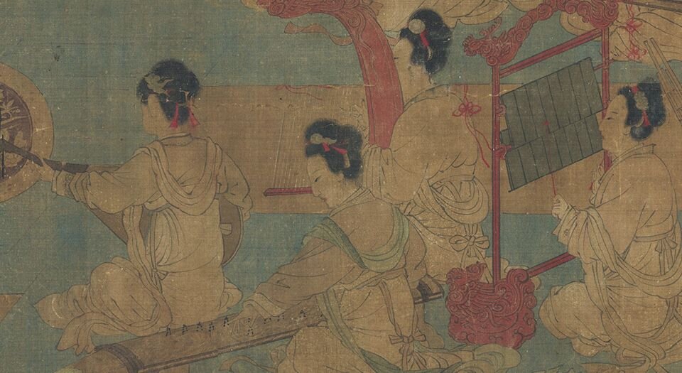 合乐图.传.五代南唐.周文矩绘.22626X4379像素.美国芝加哥美术馆藏