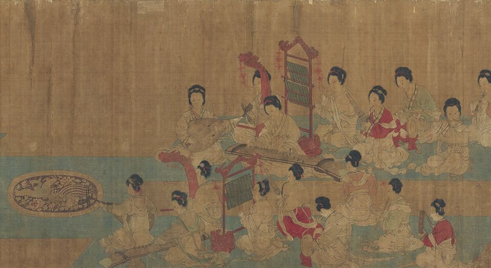 合乐图.传.五代南唐.周文矩绘.22626X4379像素.美国芝加哥美术馆藏