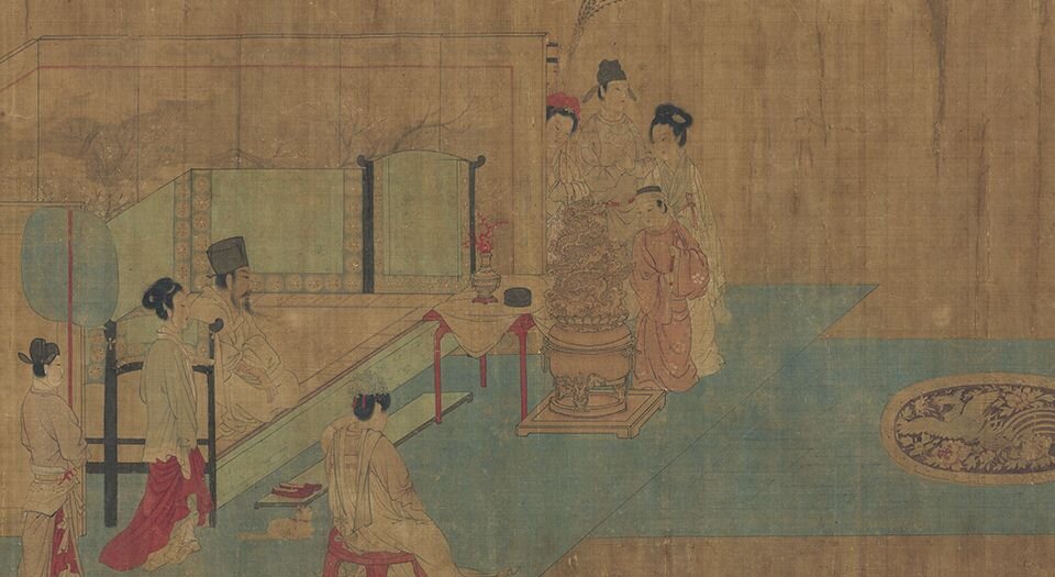 合乐图.传.五代南唐.周文矩绘.22626X4379像素.美国芝加哥美术馆藏