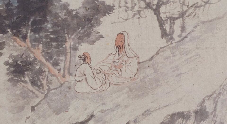 陶渊明诗意图册.十二帧.清石涛绘.王文治题.纸本设色.北京故宫博物院藏