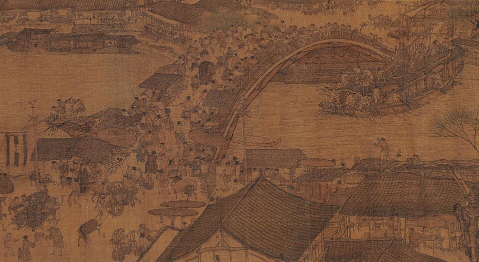 清明上河图.北宋.张择端绘.137272X2715像素.绢本设色.故宫博物院藏