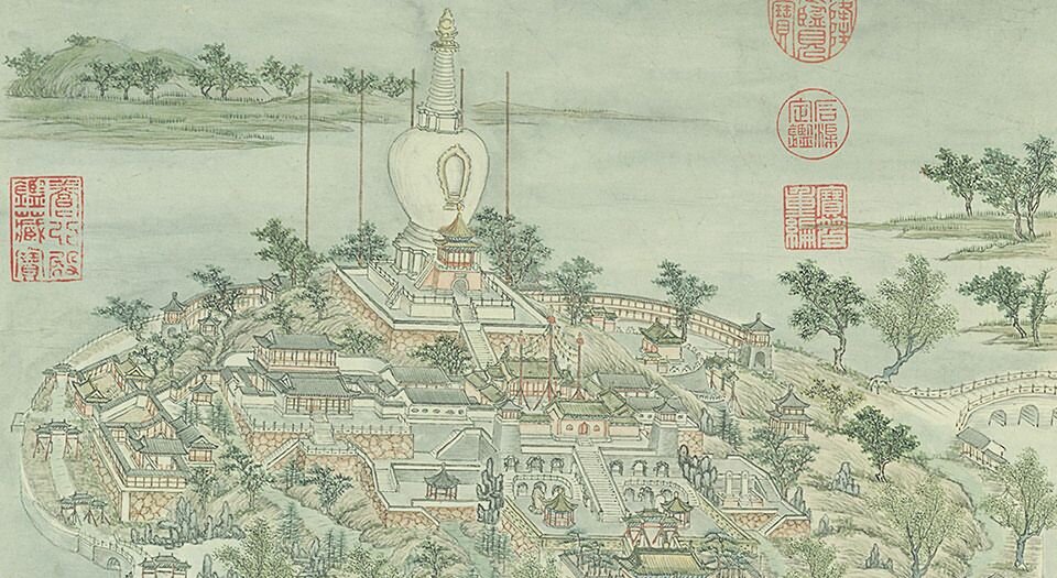 燕山八景图册.清.张若澄绘.绢本设色.故宫博物院藏