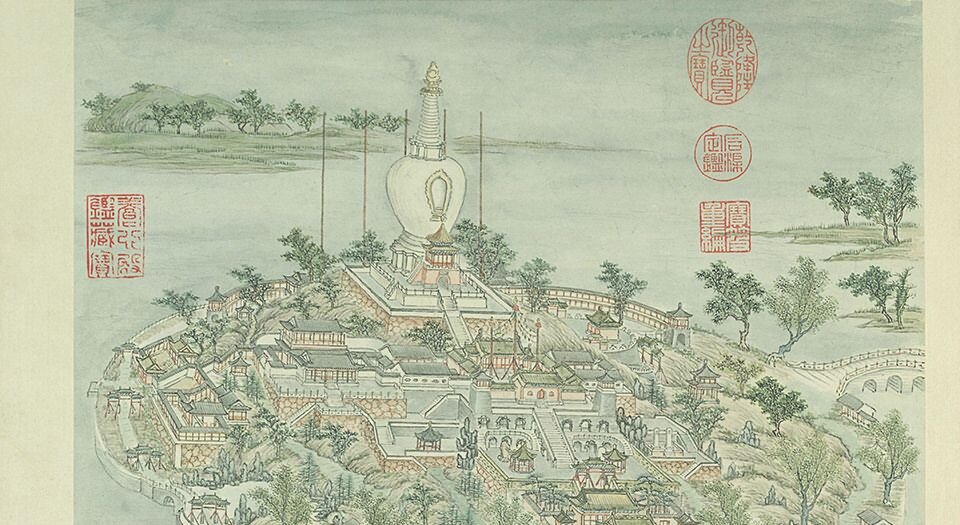 燕山八景图册.清.张若澄绘.绢本设色.故宫博物院藏