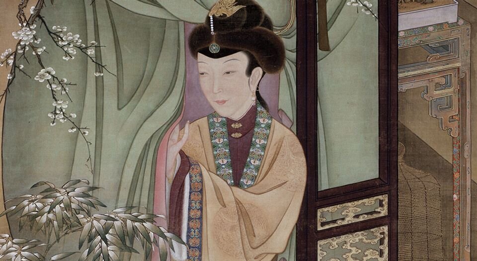 胤禛美人图.雍正十二美人图.十二帧.清代绢本设色.故宫博物院藏