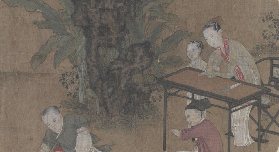 宋名流集藻册.十二帧.水墨设色绢本.故宫博物院藏