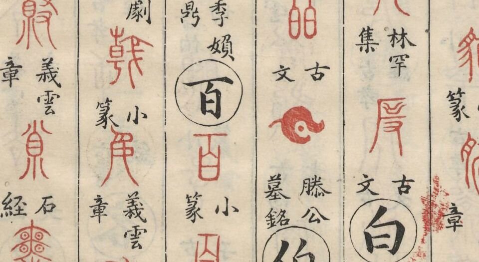 金石韵府.五卷.明.朱云撰.明崇祯十三年漳溪林树声刊朱墨套印本