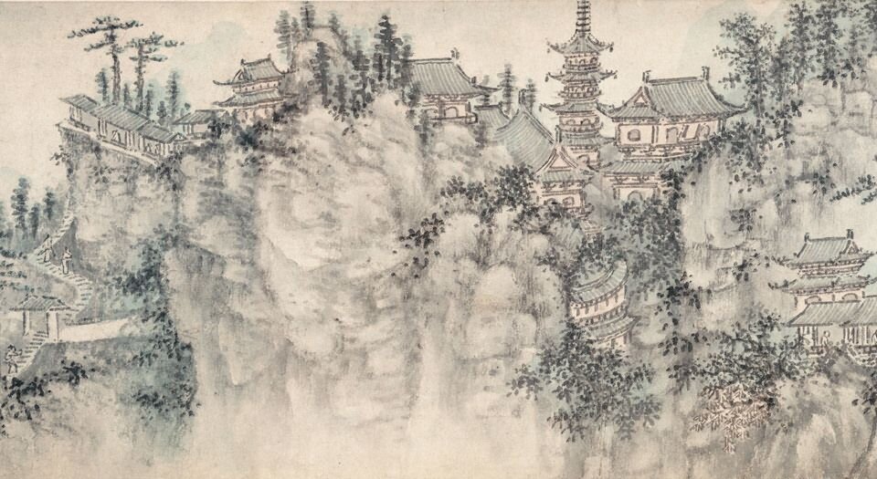 虎丘图卷.明.谢时臣绘.32014×2280像素.美国波士顿美术馆藏