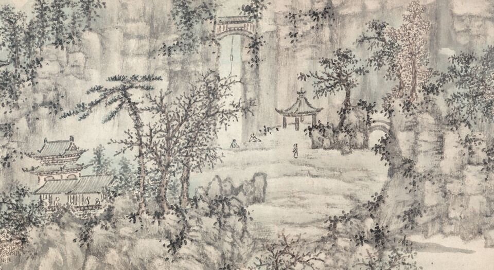 虎丘图卷.明.谢时臣绘.32014×2280像素.美国波士顿美术馆藏