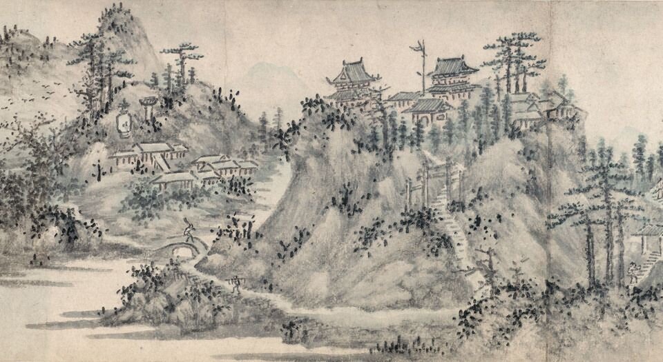 虎丘图卷.明.谢时臣绘.32014×2280像素.美国波士顿美术馆藏