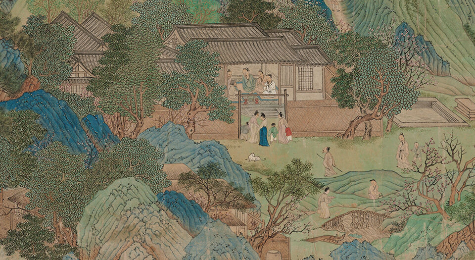桃花源图.明仇英绘.74849X4500像素.美国波士顿美术馆藏