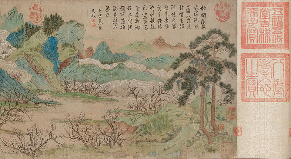 桃花源图.明仇英绘.74849X4500像素.美国波士顿美术馆藏