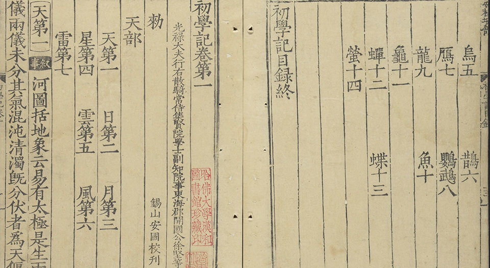 初学记.三十卷.唐.徐坚等奉敕撰.明嘉靖十年锡山安国桂坡馆刊本