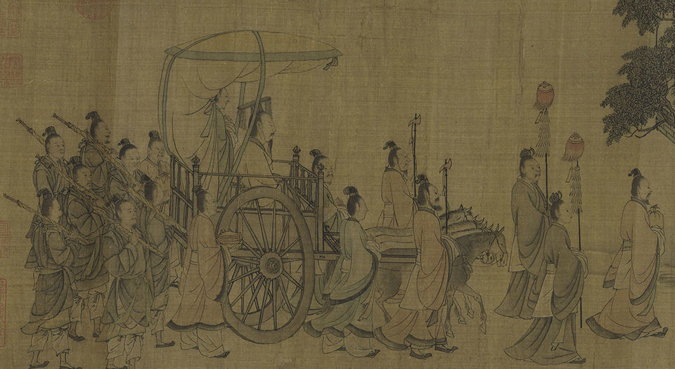 晋文公复国图.宋.李唐绘.81116X2465像素.美国大都会艺术博物馆藏本