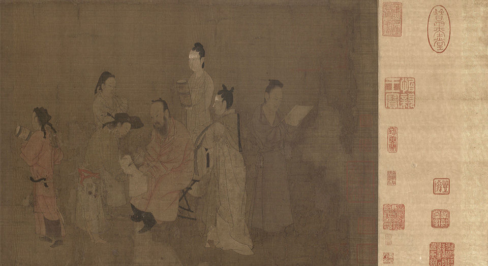 北齐校书图.北齐.杨子华绘.80599X3140像素.美国波士顿美术馆藏.宋摹本