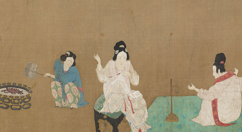捣练图.唐张萱绘.宋徽宗摹本.37504X3120像素.美国波士顿博物馆藏