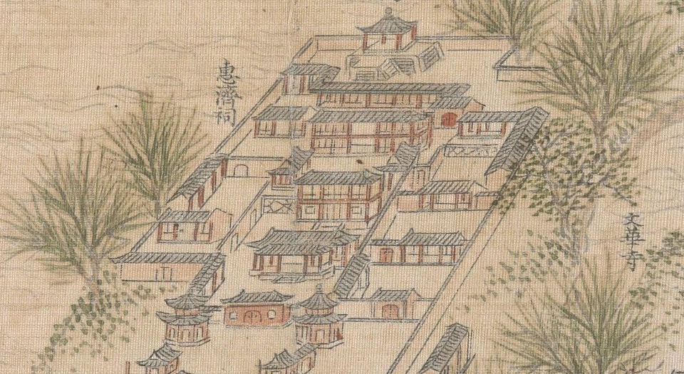 乾隆南巡驻跸图.23帧.清钱维城绘.清乾隆30年至45年绢本彩绘册页