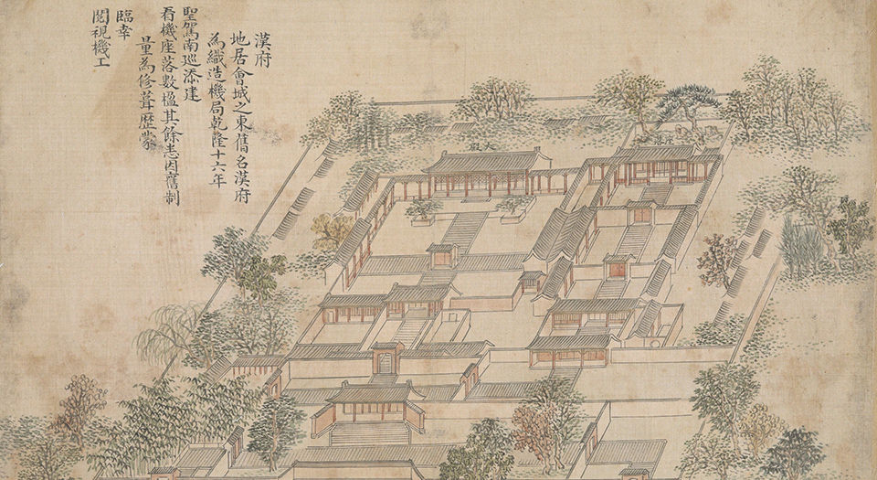 乾隆南巡驻跸图.23帧.清钱维城绘.清乾隆30年至45年绢本彩绘册页